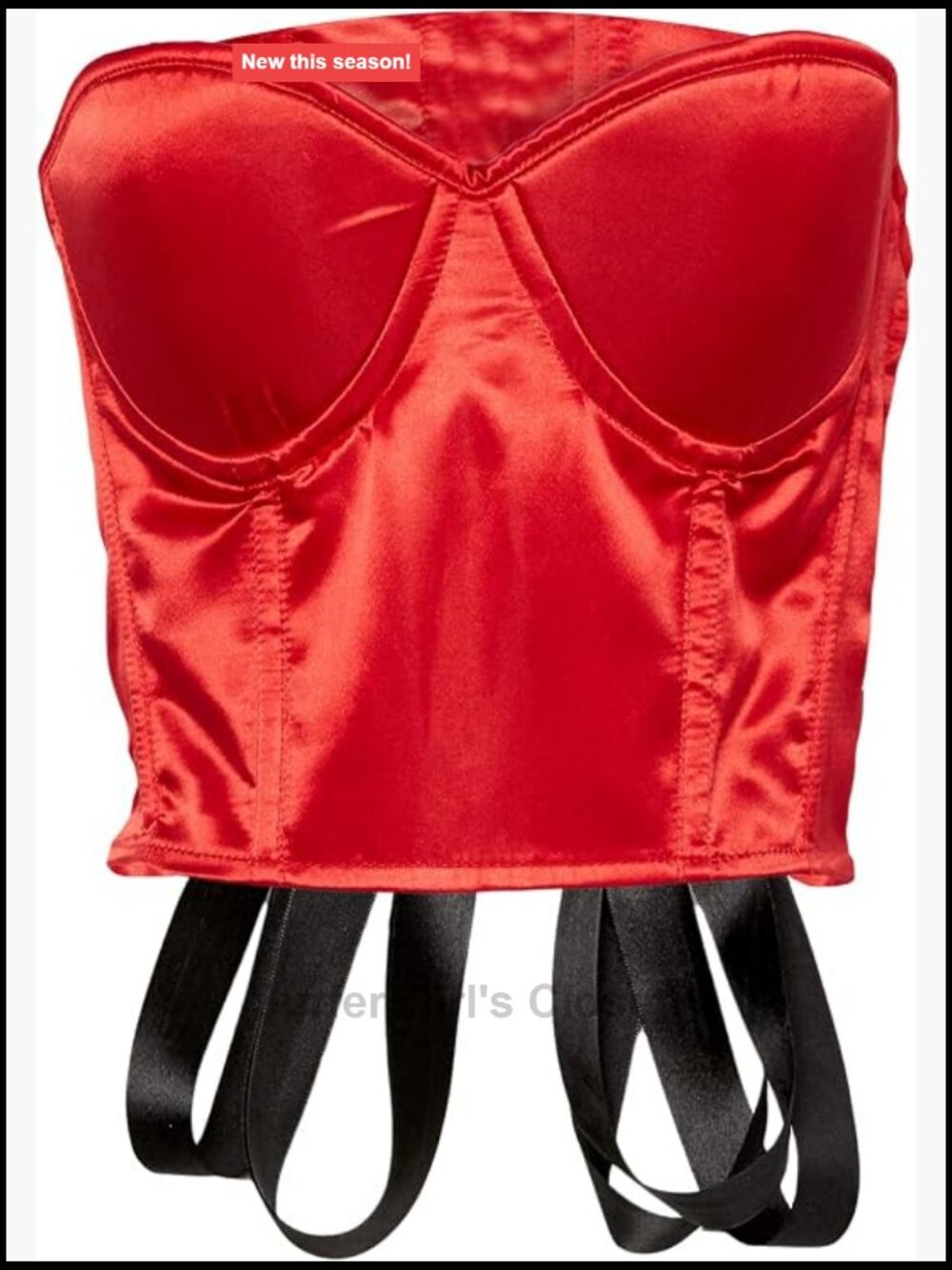 Satin Underwire Bustier Corset with Lace-Up Back and Side Zipper